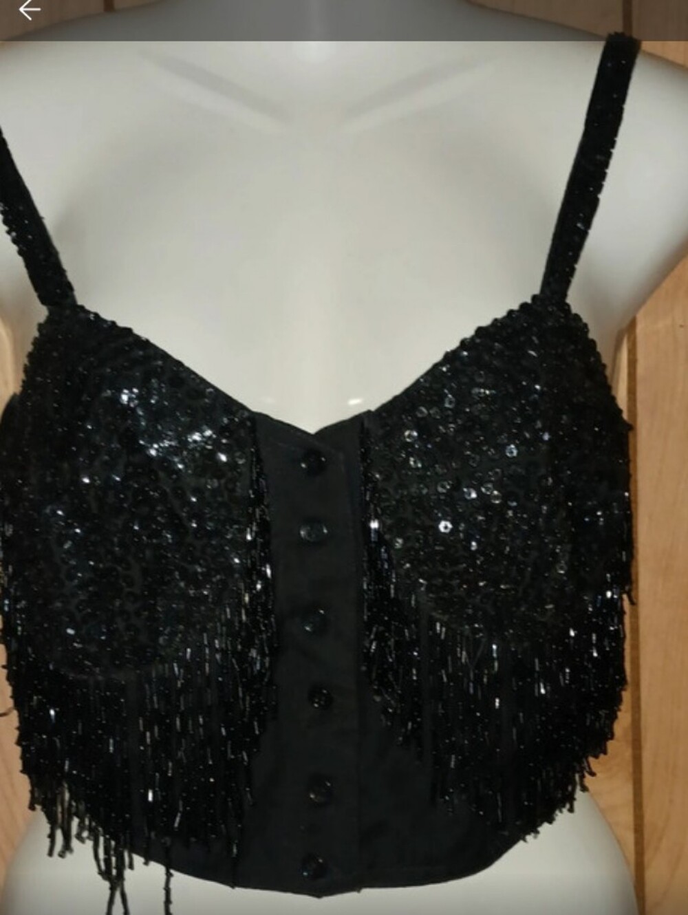 Black fringe front closure Corset by Dorothy Perkins
